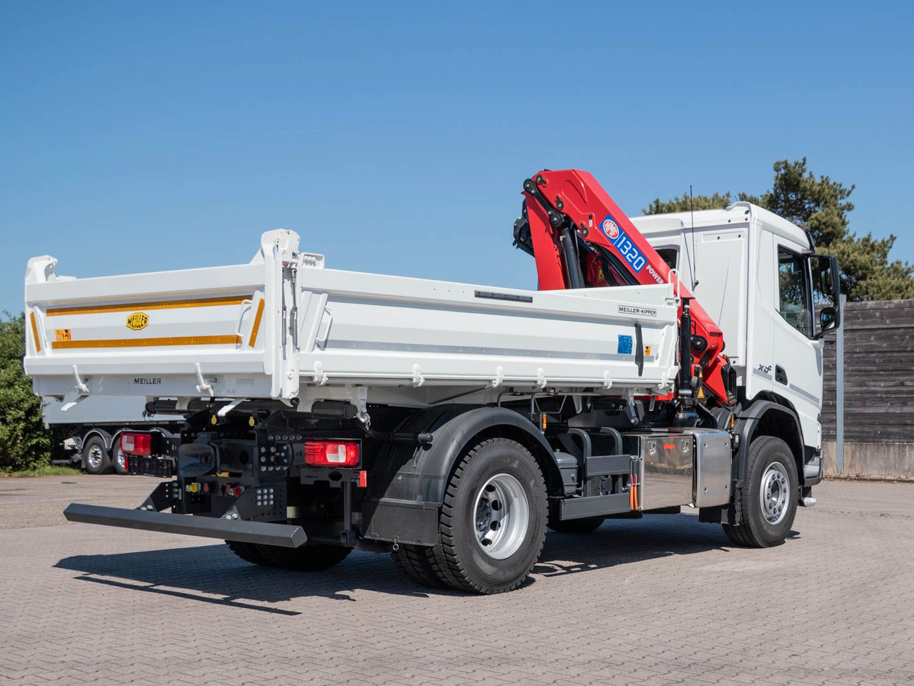 Camião grua, Camião basculante novo DAF FA XDC 370 Krankipper DAF XDC 370 FA Meiller Krankipper HMF: foto 10