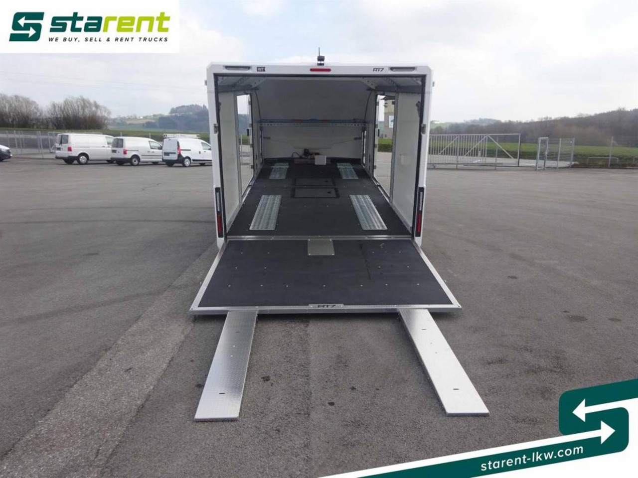 Reboque transporte de veículos novo Brian James Trailers Race Transporter 7, Seilwinde, elektrische Klappe: foto 12