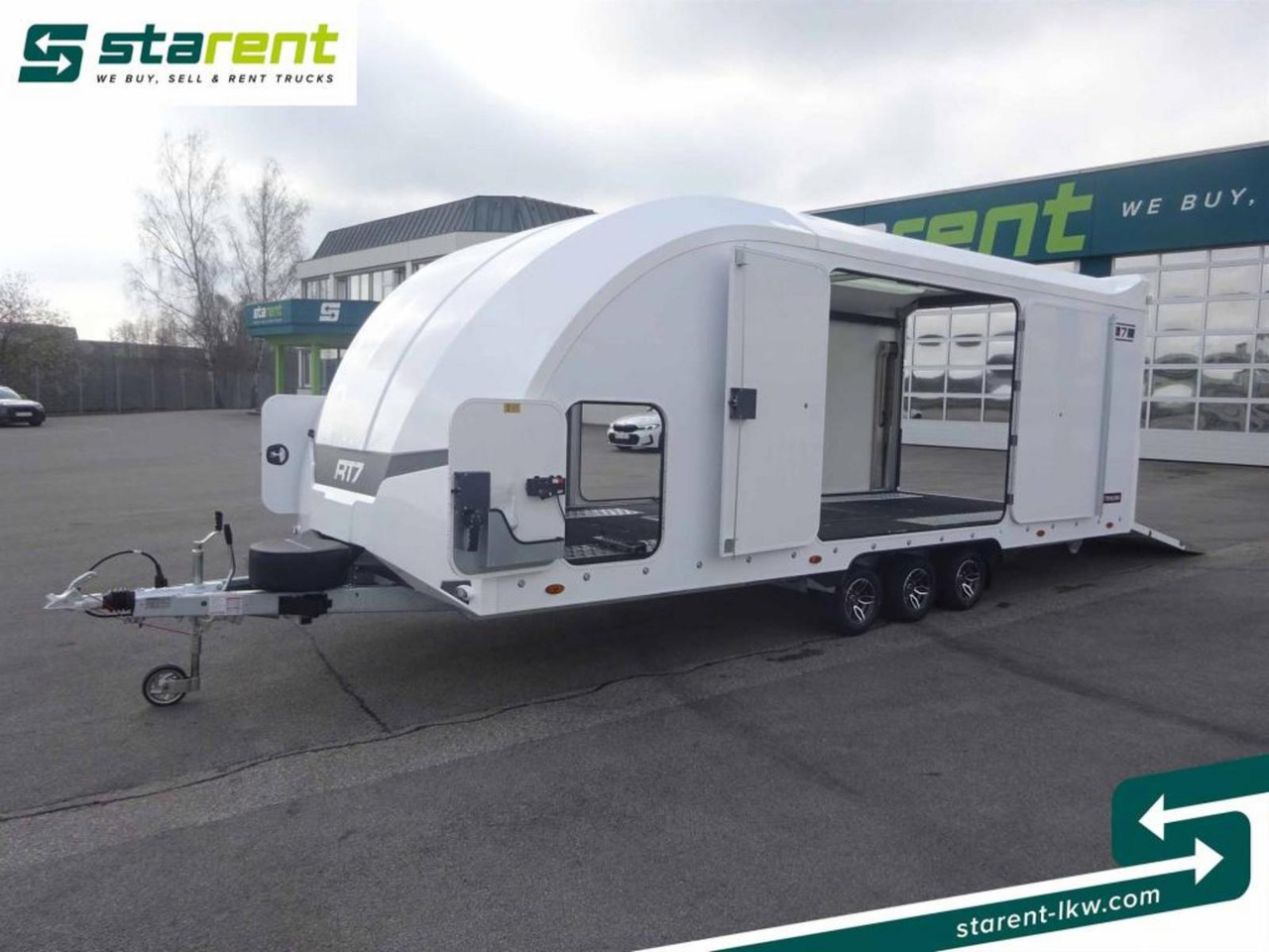 Reboque transporte de veículos novo Brian James Trailers Race Transporter 7, Seilwinde, elektrische Klappe: foto 9