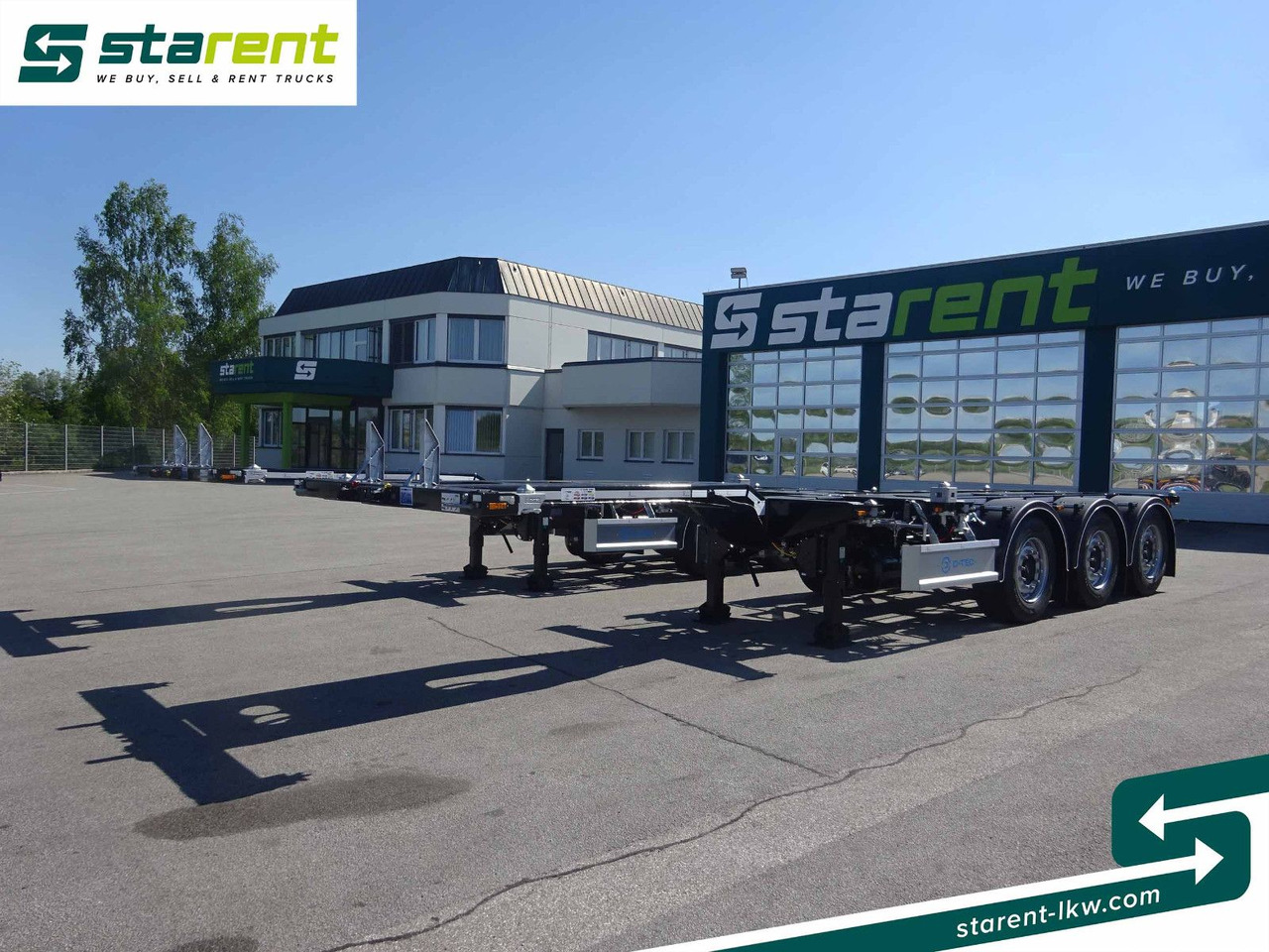 D-TEC Flexitrailer LS Containerchassis ADR, Liftachse - Semi-reboque transportador de contêineres/ Caixa móvel: foto 1 D-TEC Flexitrailer LS Containerchassis ADR, Liftachse - Semi-reboque transportador de contêineres/ Caixa móvel: foto 1