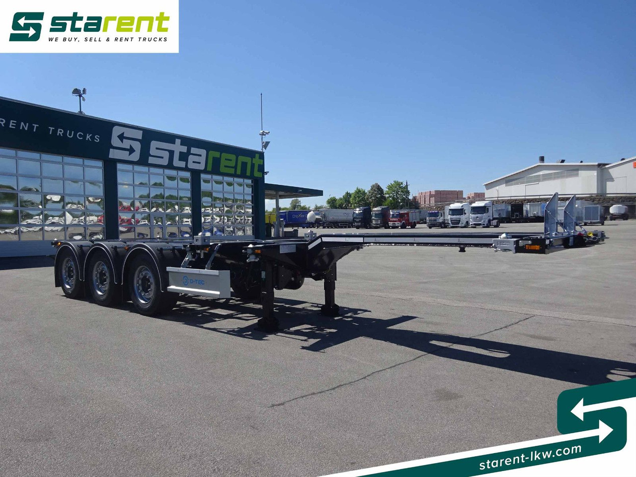 D-TEC Flexitrailer LS Containerchassis ADR, Liftachse - Semi-reboque transportador de contêineres/ Caixa móvel: foto 3 D-TEC Flexitrailer LS Containerchassis ADR, Liftachse - Semi-reboque transportador de contêineres/ Caixa móvel: foto 3