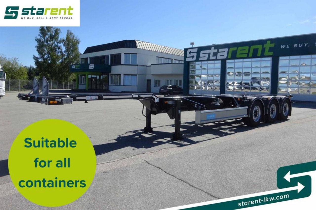 D-TEC Portmaster 1x20 / 2x20 / 1x30 / 1x40 / 1x45 - Reboque transportador de contêineres/ Caixa móvel: foto 1 D-TEC Portmaster 1x20 / 2x20 / 1x30 / 1x40 / 1x45 - Reboque transportador de contêineres/ Caixa móvel: foto 1