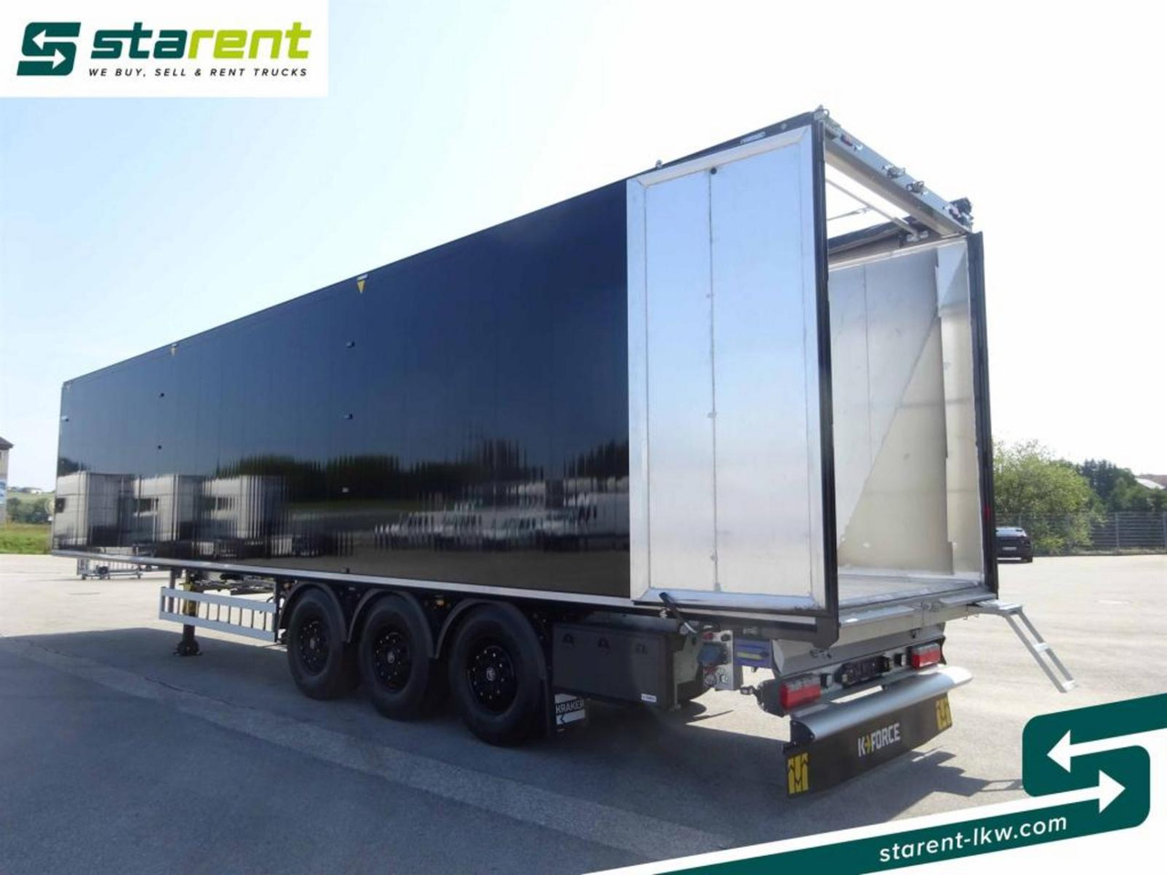 Semi-reboque piso móvel novo Kraker 8mm 92m³ BPW-Achsen Funk. Verzinkt Liftachse: foto 9