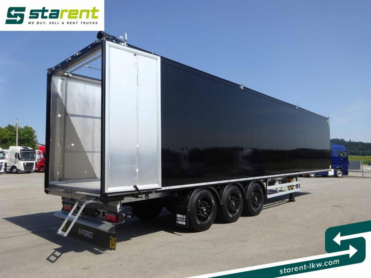 Semi-reboque piso móvel novo Kraker 8mm 92m³ BPW-Achsen Funk. Verzinkt Liftachse: foto 10