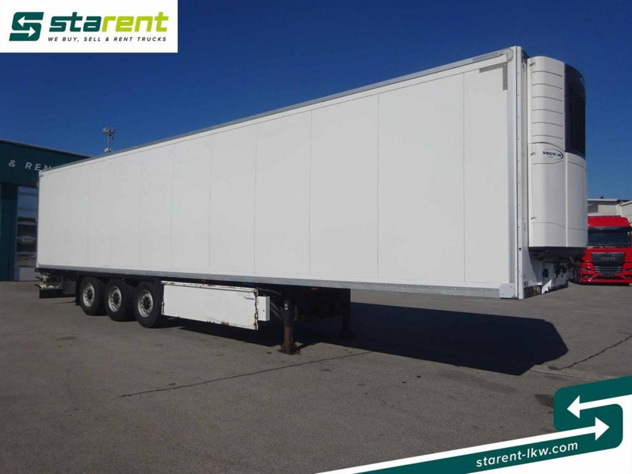 Krone Carrier Vector 1950 Doppelstock Liftachse Trennw. - Semi-reboque frigorífico: foto 3 Krone Carrier Vector 1950 Doppelstock Liftachse Trennw. - Semi-reboque frigorífico: foto 3