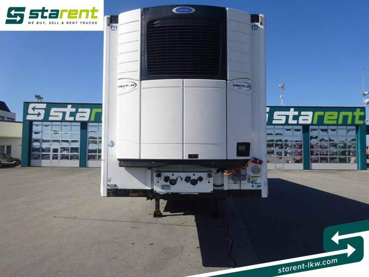 Krone Carrier Vector 1950 Doppelstock Liftachse Trennw. - Semi-reboque frigorífico: foto 2 Krone Carrier Vector 1950 Doppelstock Liftachse Trennw. - Semi-reboque frigorífico: foto 2