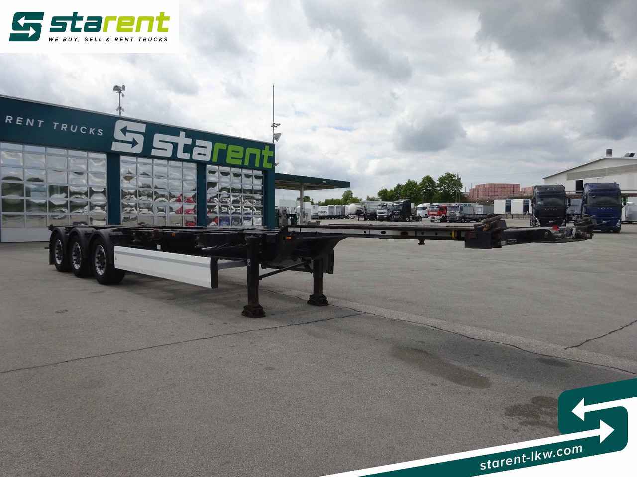 Krone Containerchassis 1x20/2x20/1x40/1x45, Liftachse - Semi-reboque transportador de contêineres/ Caixa móvel: foto 3 Krone Containerchassis 1x20/2x20/1x40/1x45, Liftachse - Semi-reboque transportador de contêineres/ Caixa móvel: foto 3