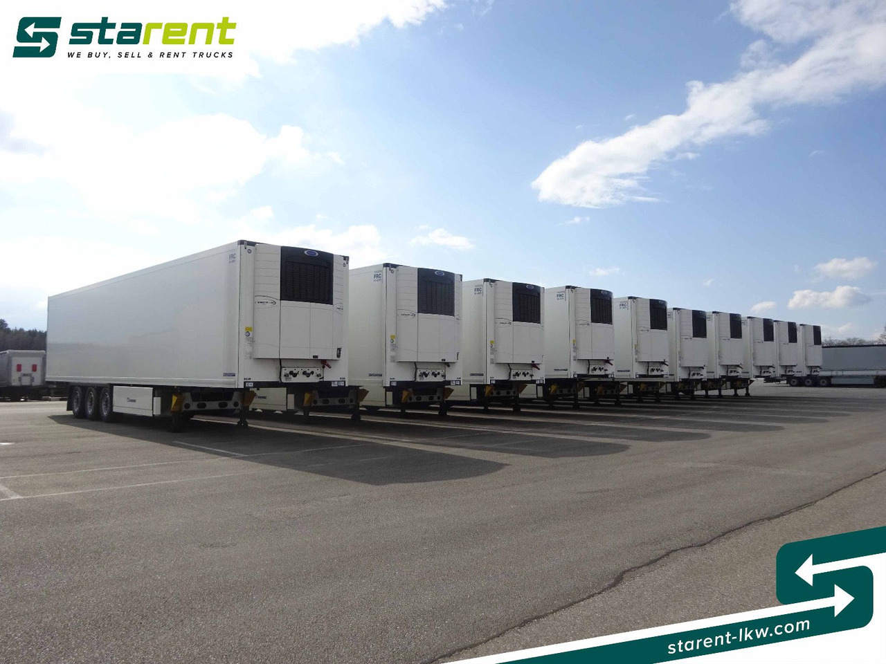 Krone Tiefkühler Carrier Vector 1550, Liftachse - Semi-reboque furgão: foto 3 Krone Tiefkühler Carrier Vector 1550, Liftachse - Semi-reboque furgão: foto 3