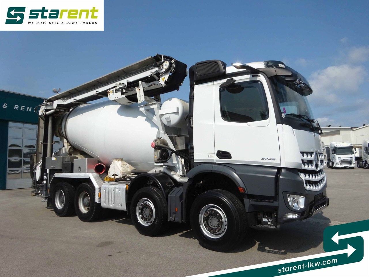 Mercedes-Benz Arocs 3748 8x4 Liebherr Betonmischer + Förderb. - Camião betoneira: foto 3 Mercedes-Benz Arocs 3748 8x4 Liebherr Betonmischer + Förderb. - Camião betoneira: foto 3