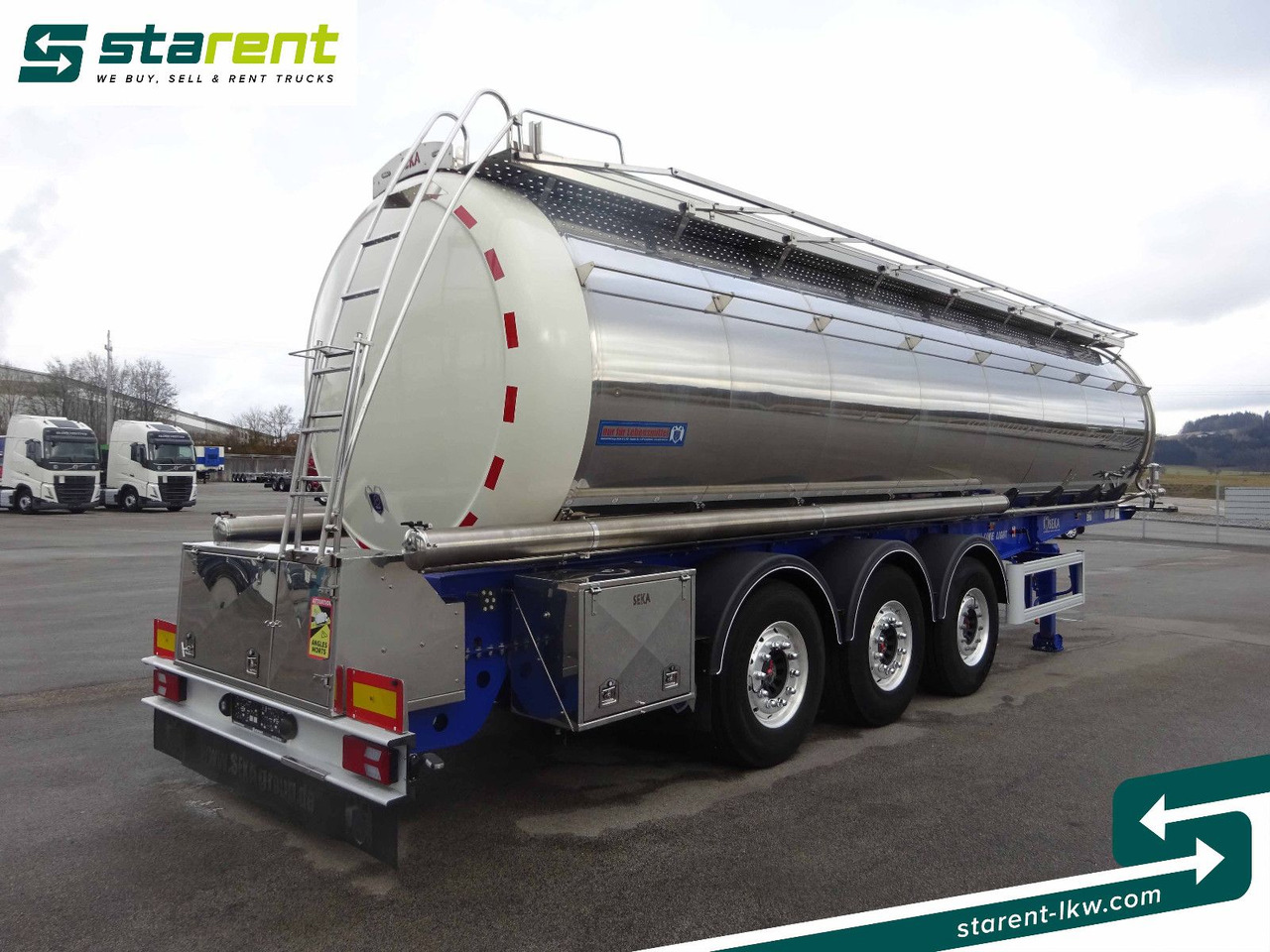SEKA Lebensmitteltank, 31.000L, Liftachse, Alufelgen - Semirreboque tanque: foto 5 SEKA Lebensmitteltank, 31.000L, Liftachse, Alufelgen - Semirreboque tanque: foto 5