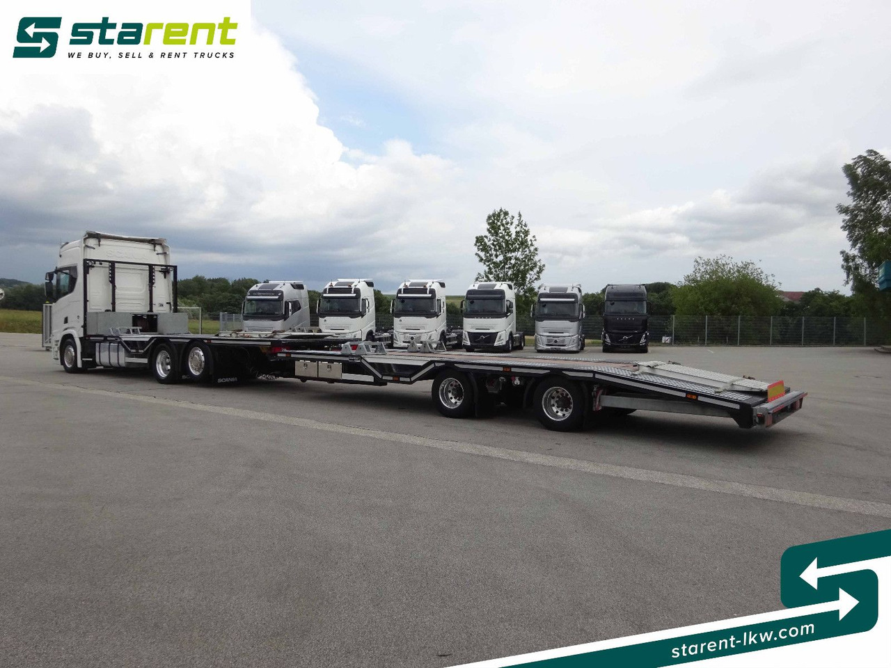 Camião chassi Scania R770 V8 Fahrzeugtransporter + Ziegler Anhänger: foto 7