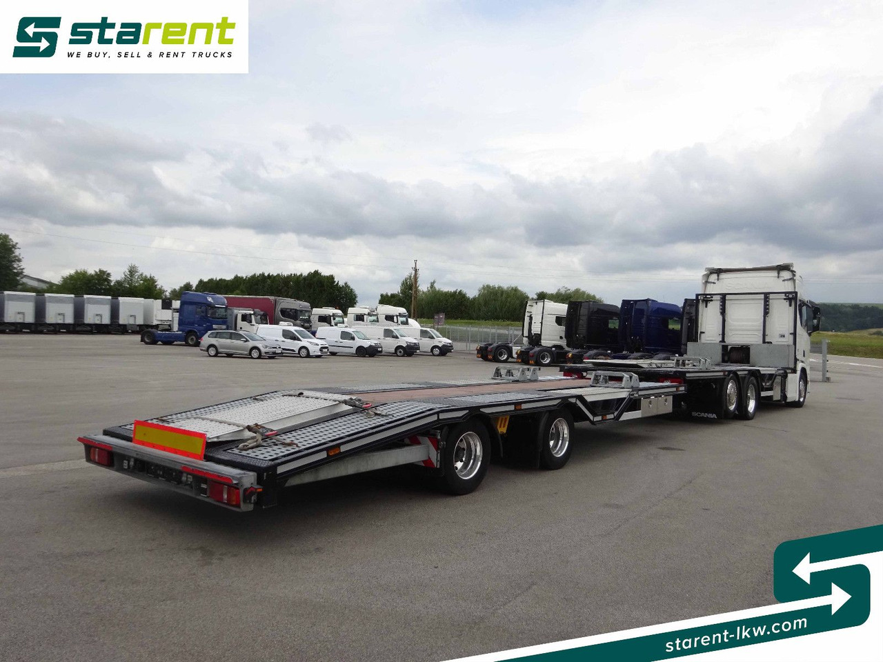 Camião chassi Scania R770 V8 Fahrzeugtransporter + Ziegler Anhänger: foto 5