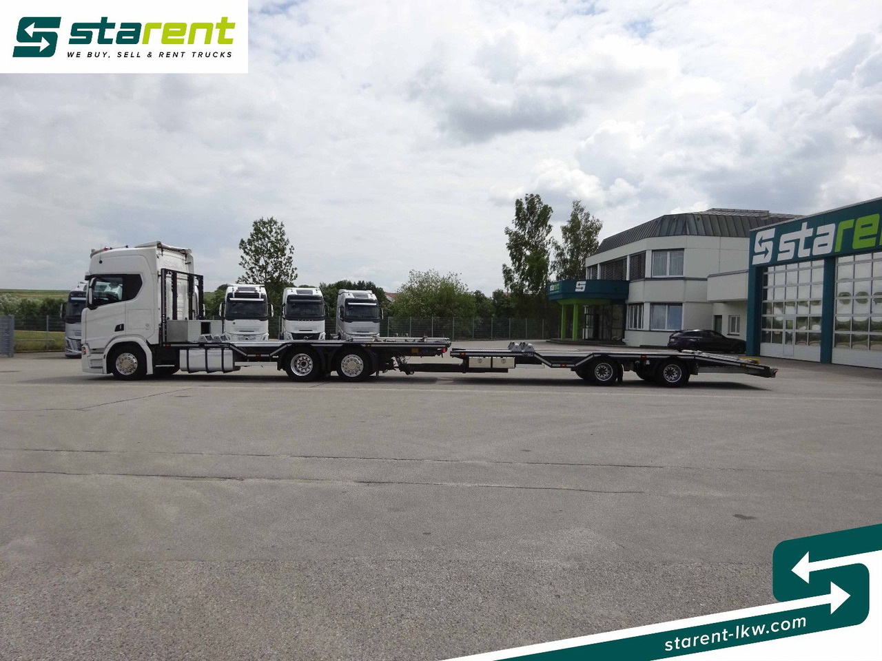 Camião transporte de veículos Scania R770 V8 Fahrzeugtransporter + Ziegler Anhänger: foto 8