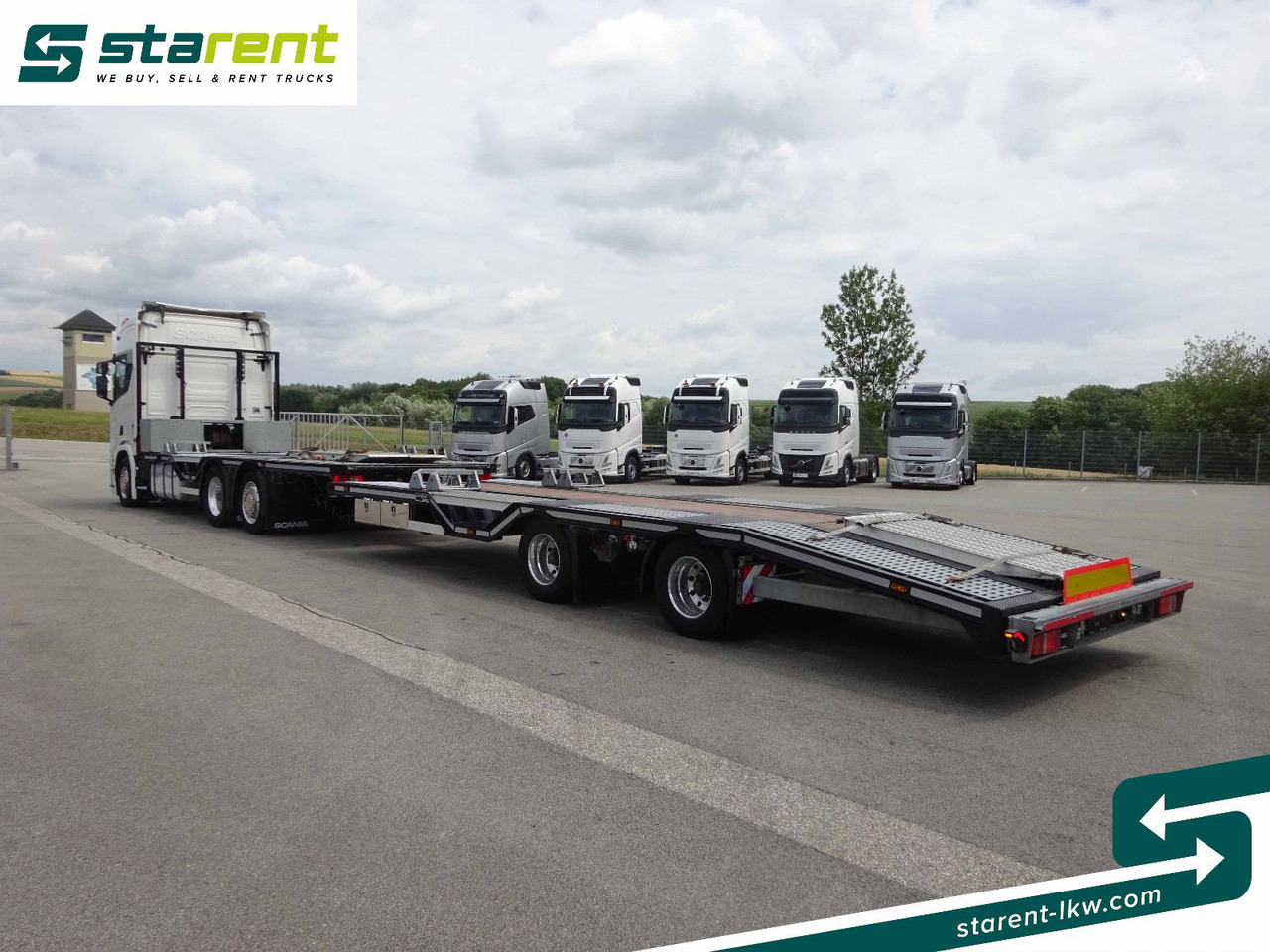 Camião transporte de veículos Scania R770 V8 Fahrzeugtransporter + Ziegler Anhänger: foto 7