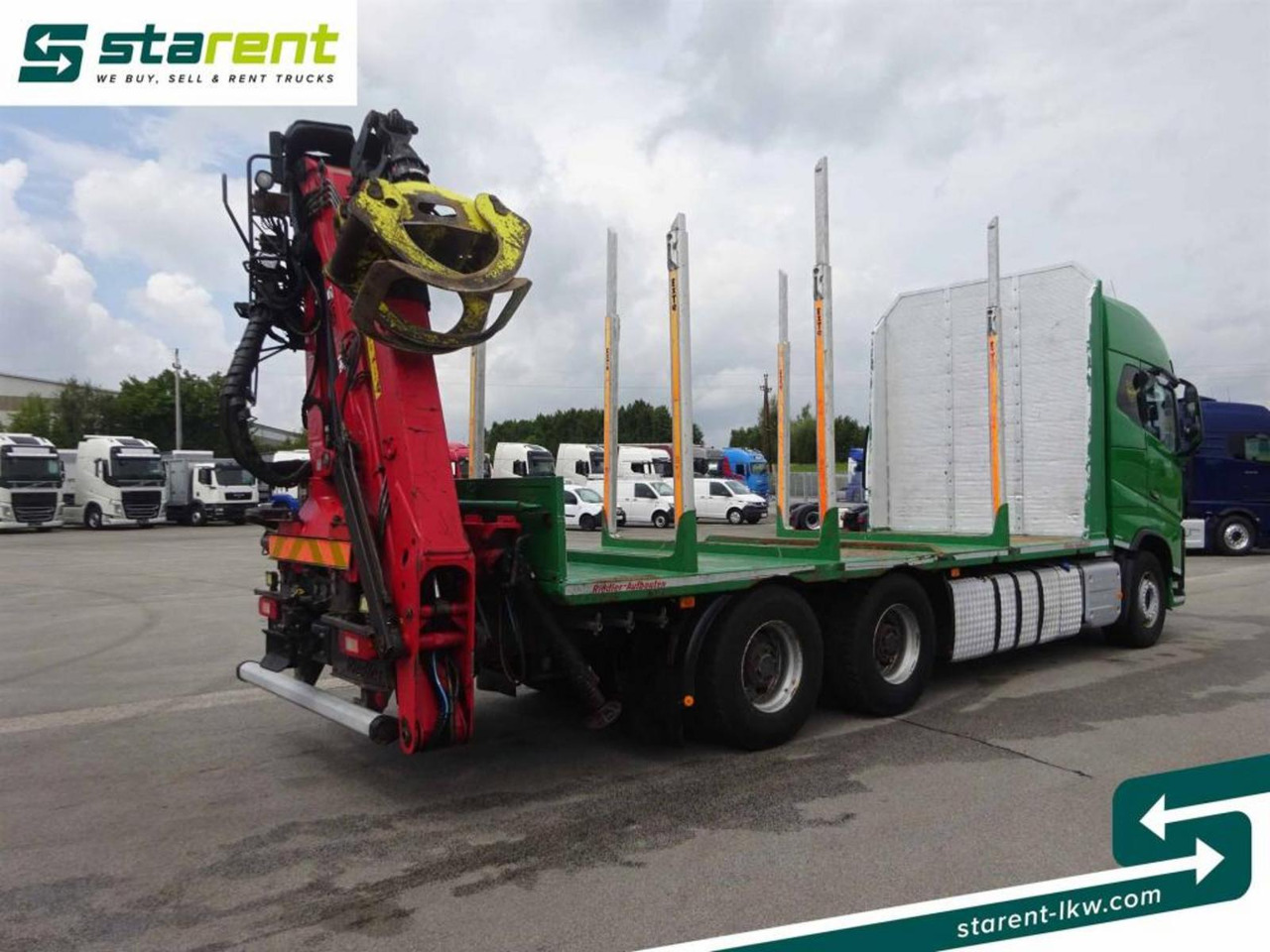 Volvo FH16 550 6x4 Holzaufbau mit Kran (Loglift 145Z) - Camião de transporte de madeira: foto 5 Volvo FH16 550 6x4 Holzaufbau mit Kran (Loglift 145Z) - Camião de transporte de madeira: foto 5
