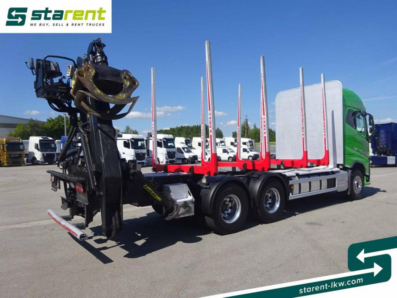 Volvo FH16 750 6x4 Holzaufbau mit Kran (Tajfun LIV120Z) - Camião de transporte de madeira: foto 5 Volvo FH16 750 6x4 Holzaufbau mit Kran (Tajfun LIV120Z) - Camião de transporte de madeira: foto 5