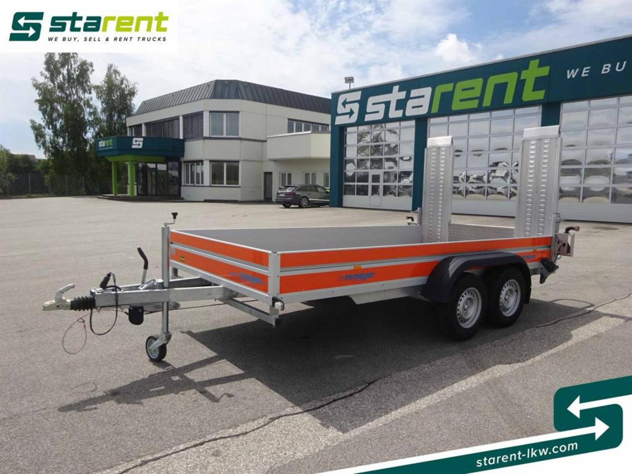 WM Meyer Fahrzeugbau Auffahrrampen Gesamtg.: 3500 - Reboque porta máquinas: foto 1 WM Meyer Fahrzeugbau Auffahrrampen Gesamtg.: 3500 - Reboque porta máquinas: foto 1