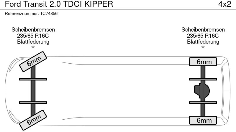 Ford Transit 2.0 TDCI KIPPER - Carrinha basculante: foto 5 Ford Transit 2.0 TDCI KIPPER - Carrinha basculante: foto 5