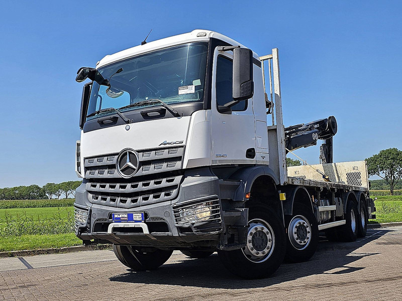 Mercedes-Benz AROCS 3240 HIABX-Hipro 232ES-5 - Camião de caixa aberta/ Plataforma, Camião grua: foto 1 Mercedes-Benz AROCS 3240 HIABX-Hipro 232ES-5 - Camião de caixa aberta/ Plataforma, Camião grua: foto 1