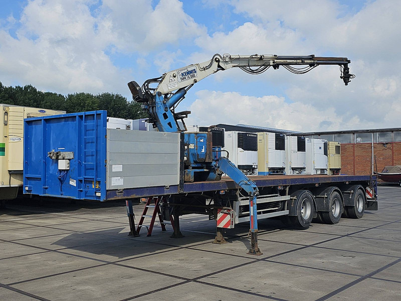 Vogelzang VO2-STG-15-30-STN Crane Kran Kraan - Semi-reboque plataforma/ Caixa aberta: foto 1 Vogelzang VO2-STG-15-30-STN Crane Kran Kraan - Semi-reboque plataforma/ Caixa aberta: foto 1