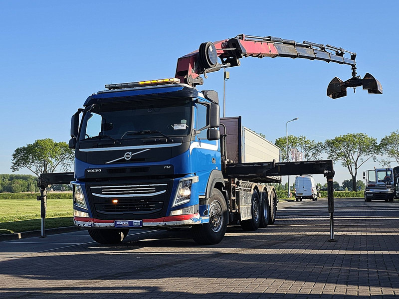 Volvo FM 460 8X2 HMF 3220 K5 - Camião de caixa aberta/ Plataforma, Camião grua: foto 1 Volvo FM 460 8X2 HMF 3220 K5 - Camião de caixa aberta/ Plataforma, Camião grua: foto 1