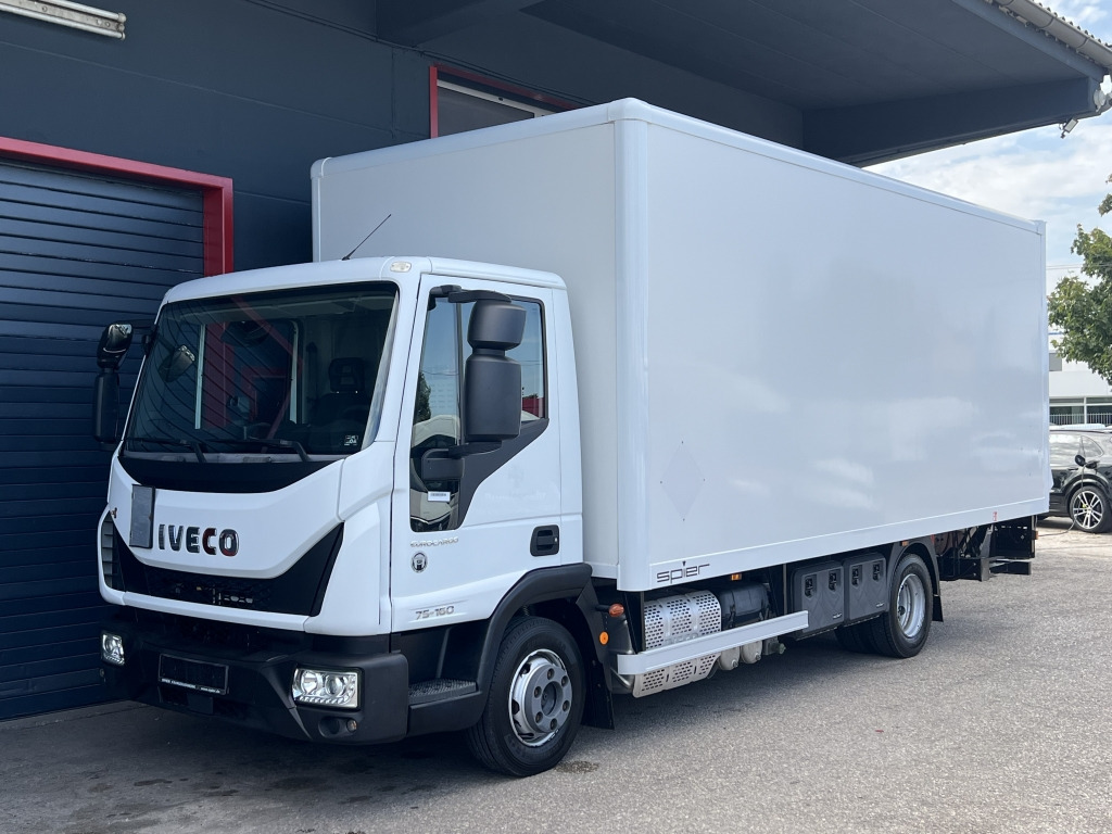Iveco EuroCargo ML75E16 Klima 6,05m Koffer+LBW 29.'tkm - Carrinha de contentor: foto 1 Iveco EuroCargo ML75E16 Klima 6,05m Koffer+LBW 29.'tkm - Carrinha de contentor: foto 1