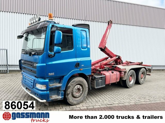 DAF AT 85.460 6x4, Abrollkipper Palfinger T20 - Camião polibenne, Camião grua: foto 1 DAF AT 85.460 6x4, Abrollkipper Palfinger T20 - Camião polibenne, Camião grua: foto 1