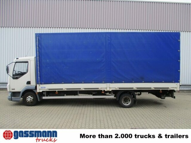 Camião de caixa aberta/ Plataforma DAF DAF AE 45.150 LF 4x2, Plane Spriegel LBW: foto 8