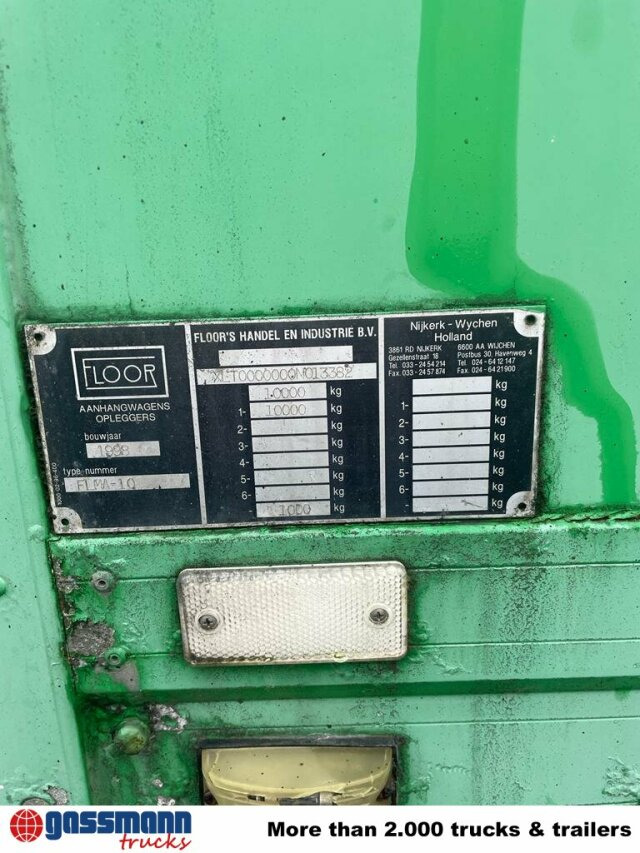 Floor FLMA 10, Blumenanhänger, LBW - Reboque furgão: foto 3 Floor FLMA 10, Blumenanhänger, LBW - Reboque furgão: foto 3