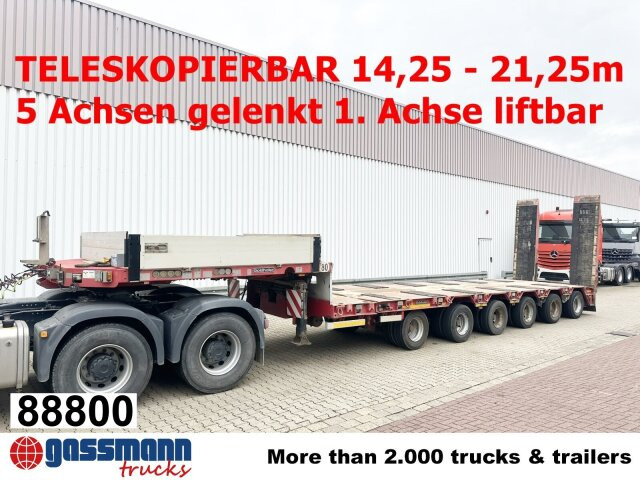 Goldhofer STZ-L 6-67/80 A, 6 Achsen, 86.000kg Ges.-Gew. - Semi-reboque baixa: foto 1 Goldhofer STZ-L 6-67/80 A, 6 Achsen, 86.000kg Ges.-Gew. - Semi-reboque baixa: foto 1