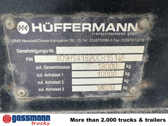 Hüffermann HSA 18.70 L Schlittenabroller - Reboque ampliroll/ Multibenne: foto 4 Hüffermann HSA 18.70 L Schlittenabroller - Reboque ampliroll/ Multibenne: foto 4