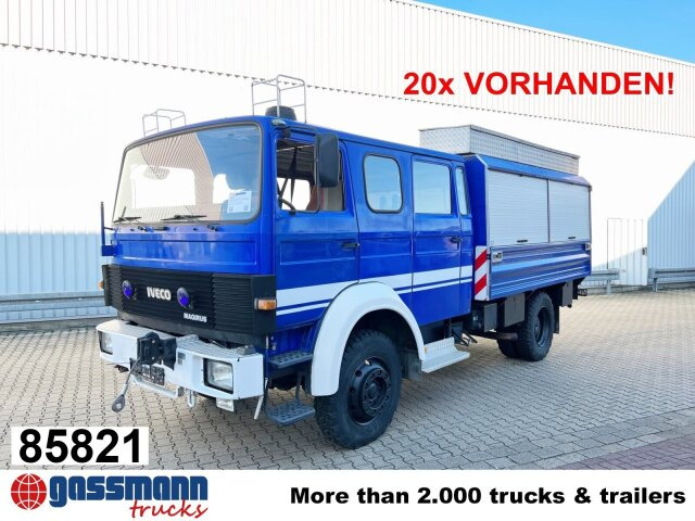 Iveco 120-23 AW 4x4 Doka, V8-Motor, Gerätewagen, - Camião de caixa aberta/ Plataforma: foto 1 Iveco 120-23 AW 4x4 Doka, V8-Motor, Gerätewagen, - Camião de caixa aberta/ Plataforma: foto 1