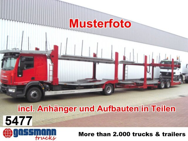 Iveco EuroCargo ML160E32 4x2 mit Teilen für Anhänger - Camião transporte de veículos: foto 1 Iveco EuroCargo ML160E32 4x2 mit Teilen für Anhänger - Camião transporte de veículos: foto 1