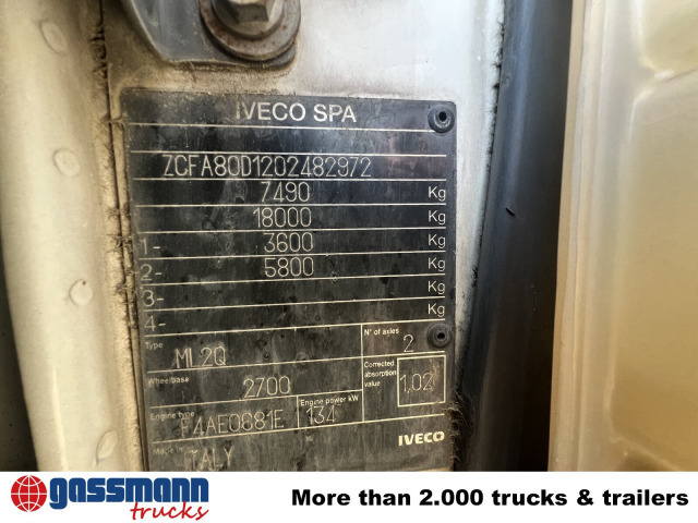 Iveco EuroCargo ML80E18K 4x2 - Camião basculante: foto 3 Iveco EuroCargo ML80E18K 4x2 - Camião basculante: foto 3