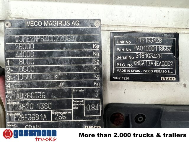 Iveco Trakker AD260T36 6x4 - Camião chassi: foto 2 Iveco Trakker AD260T36 6x4 - Camião chassi: foto 2