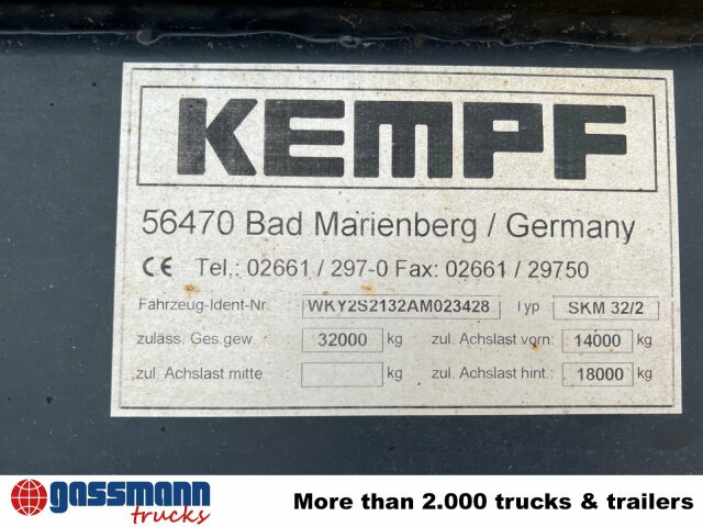 Kempf SKM 32/2 Stahlmulde ca. 23m³, Liftachse, - Semi-reboque basculante: foto 4 Kempf SKM 32/2 Stahlmulde ca. 23m³, Liftachse, - Semi-reboque basculante: foto 4