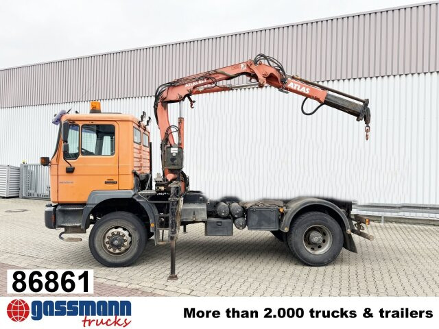 MAN 18.255 MAK 4x4 BB, Kran Atlas AK 85.1 A1 - Camião basculante, Camião grua: foto 1 MAN 18.255 MAK 4x4 BB, Kran Atlas AK 85.1 A1 - Camião basculante, Camião grua: foto 1