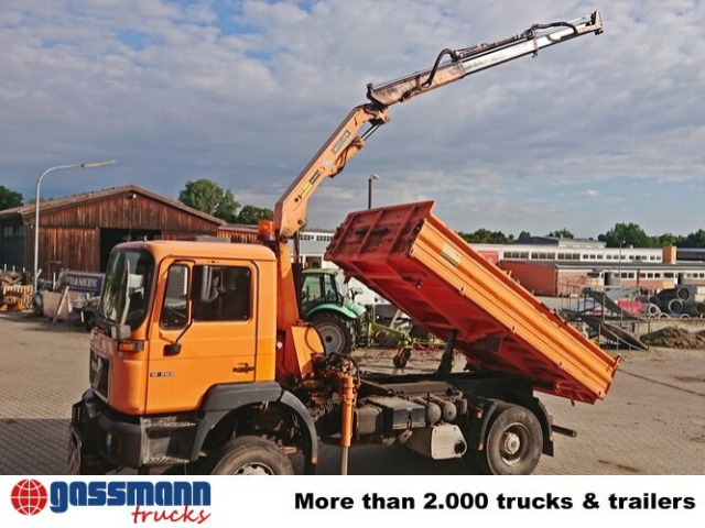 MAN 19.293 4x4 BL mit Kran Meiller MK77RS2 - Camião basculante, Camião grua: foto 3 MAN 19.293 4x4 BL mit Kran Meiller MK77RS2 - Camião basculante, Camião grua: foto 3