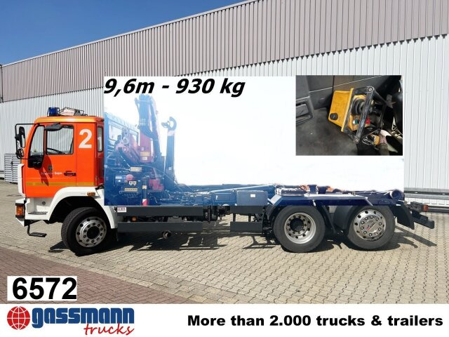 MAN 25/18.284 6x2-4 LL,Kran HMF 1113 K3, Funk, - Camião polibenne, Camião grua: foto 1 MAN 25/18.284 6x2-4 LL,Kran HMF 1113 K3, Funk, - Camião polibenne, Camião grua: foto 1