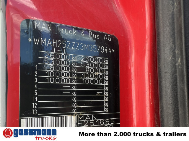MAN TGA 26.363/410 6x4 BB, 2-S-Alukipper - Camião basculante, Camião grua: foto 2 MAN TGA 26.363/410 6x4 BB, 2-S-Alukipper - Camião basculante, Camião grua: foto 2