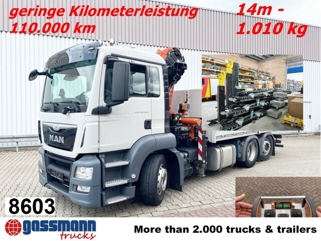 MAN TGS 26.360/400 6x2-4 BL, Lenk-/Lift, Kran Atlas - Camião polibenne, Camião grua: foto 1 MAN TGS 26.360/400 6x2-4 BL, Lenk-/Lift, Kran Atlas - Camião polibenne, Camião grua: foto 1