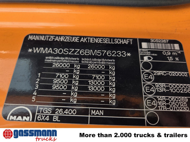 MAN TGS 26.400 6X4 BL - Camião chassi: foto 5 MAN TGS 26.400 6X4 BL - Camião chassi: foto 5