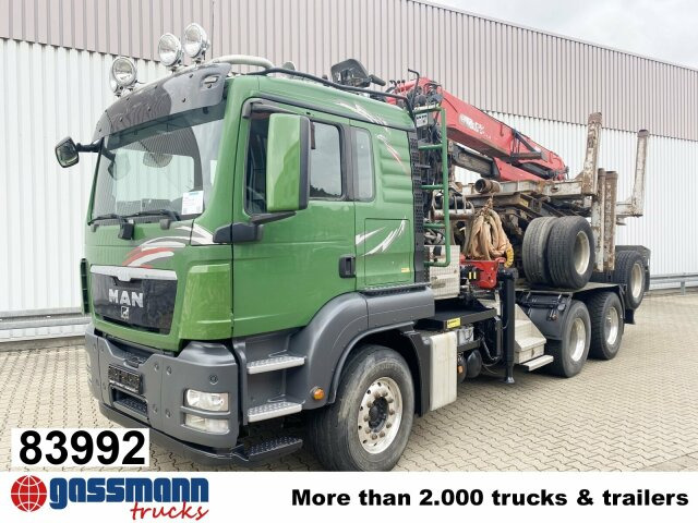 MAN TGS 26.480 6x4 BB, Intarder, Kran Epsilon - Camião de transporte de madeira, Camião grua: foto 1 MAN TGS 26.480 6x4 BB, Intarder, Kran Epsilon - Camião de transporte de madeira, Camião grua: foto 1