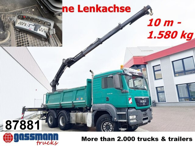 MAN TGS 26.480 6x4 BL Maurer, Lenkachse, Bordmatik, - Camião basculante, Camião grua: foto 1 MAN TGS 26.480 6x4 BL Maurer, Lenkachse, Bordmatik, - Camião basculante, Camião grua: foto 1