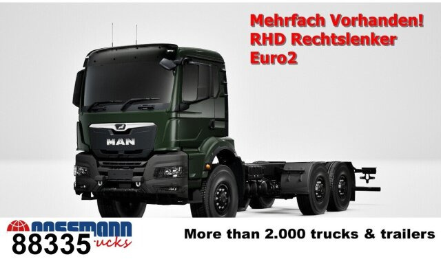 MAN TGS 33.440 6x6 BB CH RHD, Euro2, Rechtslenker, - Camião chassi: foto 1 MAN TGS 33.440 6x6 BB CH RHD, Euro2, Rechtslenker, - Camião chassi: foto 1