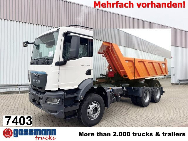 MAN TGS 33.440 BB 6x4, Stahlmulde 12-16m³ - Dumper: foto 1 MAN TGS 33.440 BB 6x4, Stahlmulde 12-16m³ - Dumper: foto 1