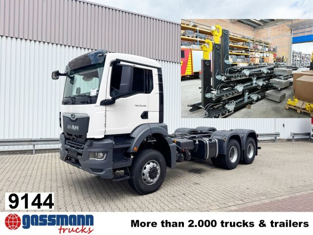 MAN TGS 33.480 6x6 BB CH, Hohe Bauart, Nebenantrieb - Camião polibenne: foto 1 MAN TGS 33.480 6x6 BB CH, Hohe Bauart, Nebenantrieb - Camião polibenne: foto 1