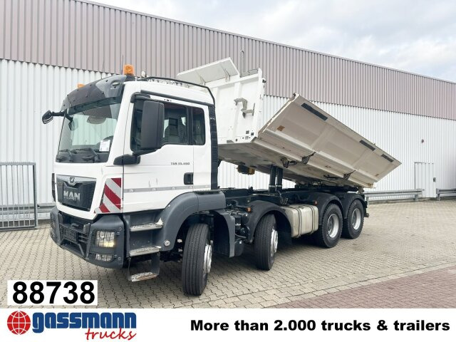 MAN TGS 35.460 8X4 BB, Meiller Bordmatik, Rollplane, - Camião basculante: foto 1 MAN TGS 35.460 8X4 BB, Meiller Bordmatik, Rollplane, - Camião basculante: foto 1