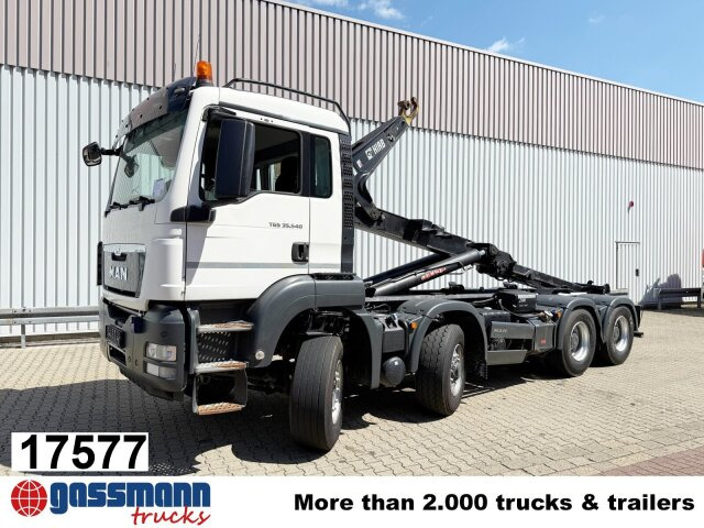 MAN TGS 35.540 8x6H BL, HydroDrive, PriTrader, Hiab - Camião polibenne: foto 1 MAN TGS 35.540 8x6H BL, HydroDrive, PriTrader, Hiab - Camião polibenne: foto 1