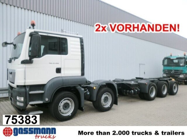 MAN TGS 50.480 BB 10x4, 2x VORHANDEN! - Camião chassi: foto 1 MAN TGS 50.480 BB 10x4, 2x VORHANDEN! - Camião chassi: foto 1